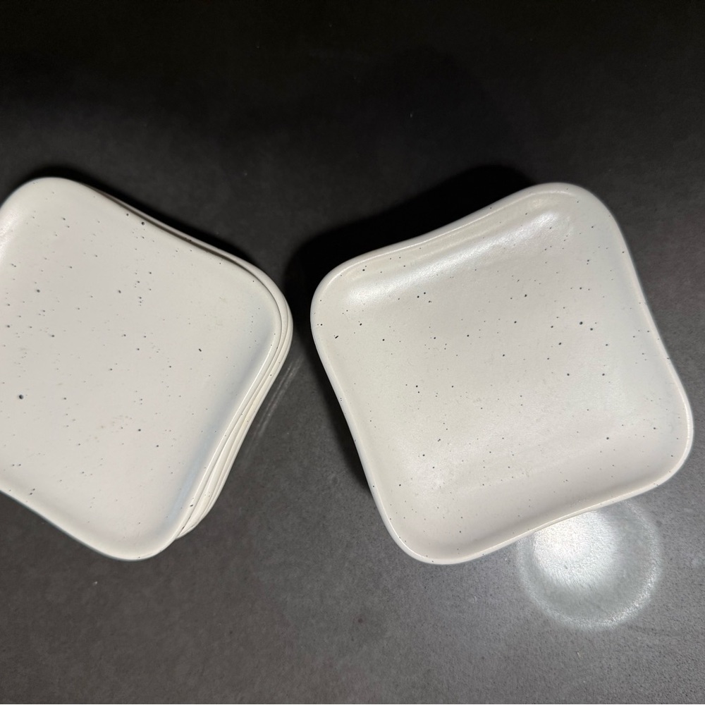 White & Black Square Coasters Set of 8 - Picture 2 of 2